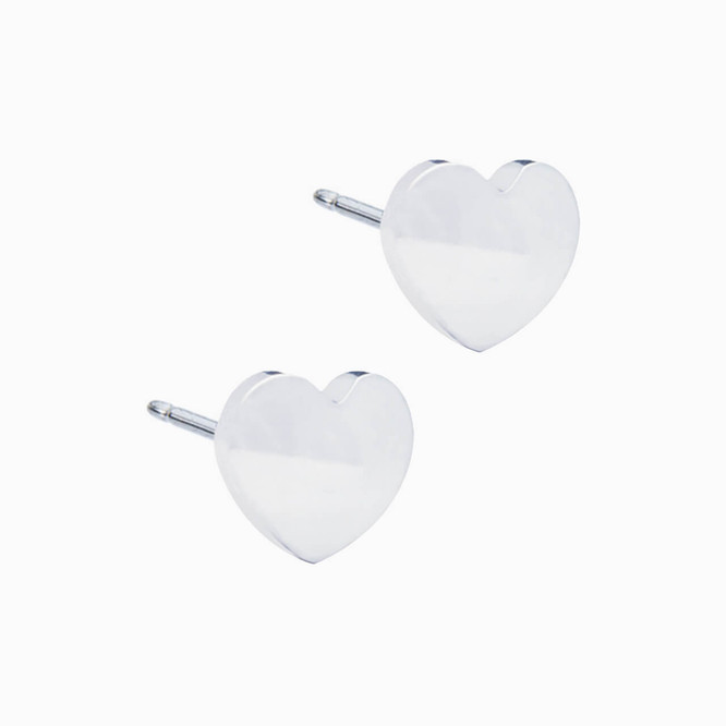 Big heart earrings {sterling silver} - Designs by Nilla Webber